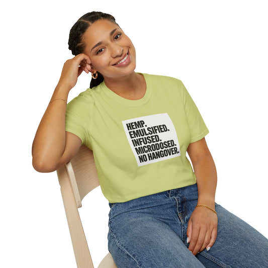 Hemp-Infused Unisex T-Shirt - No Hangovers