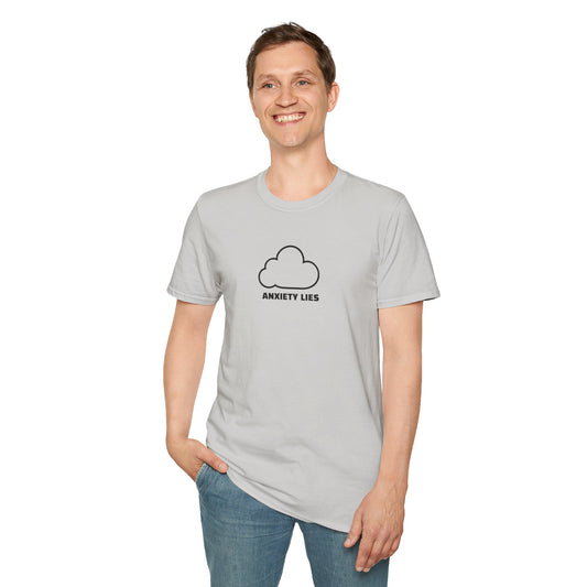 Cloud Design Unisex T-Shirt - Anxiety Lies