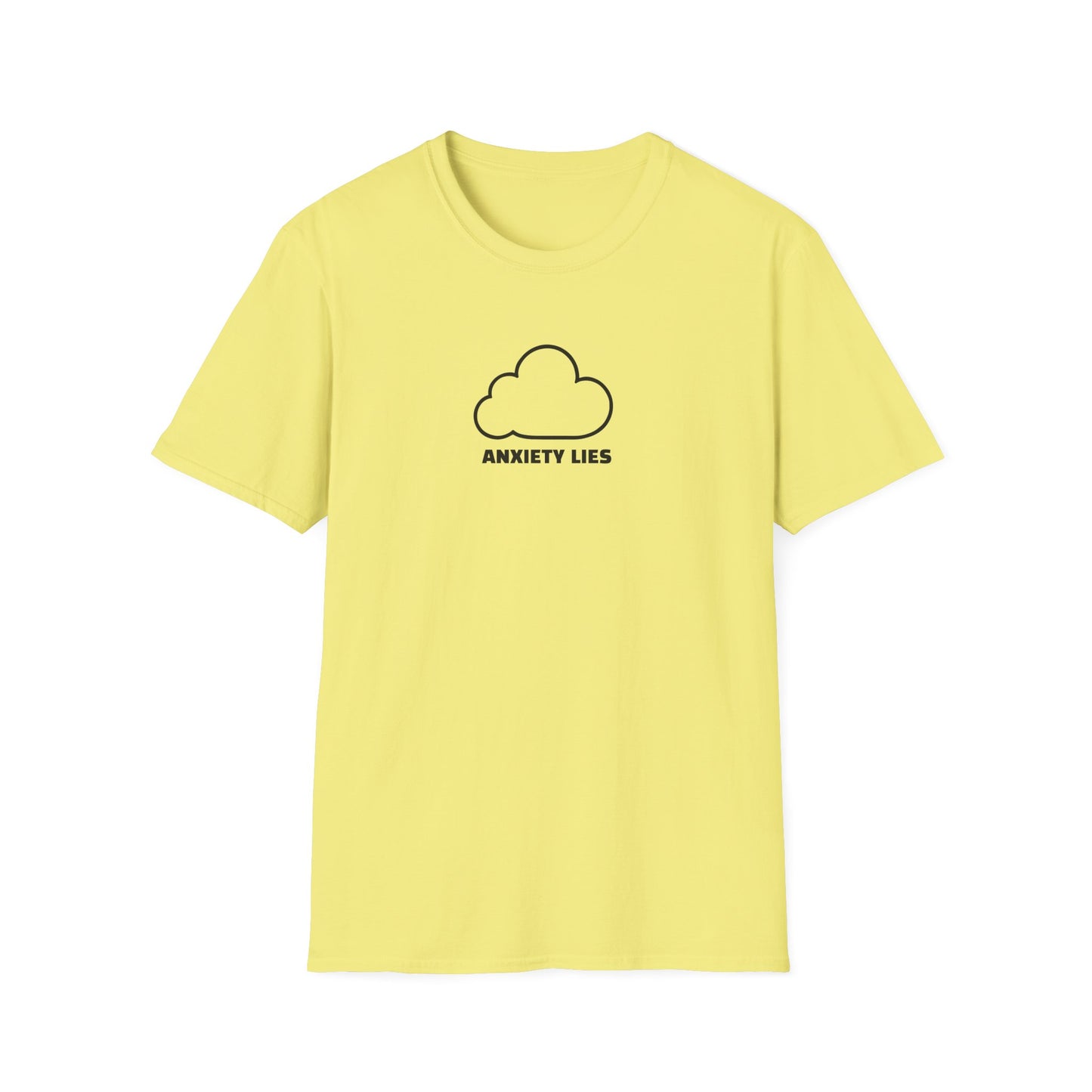 Cloud Design Unisex T-Shirt - Anxiety Lies