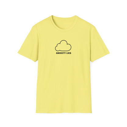 Cloud Design Unisex T-Shirt - Anxiety Lies
