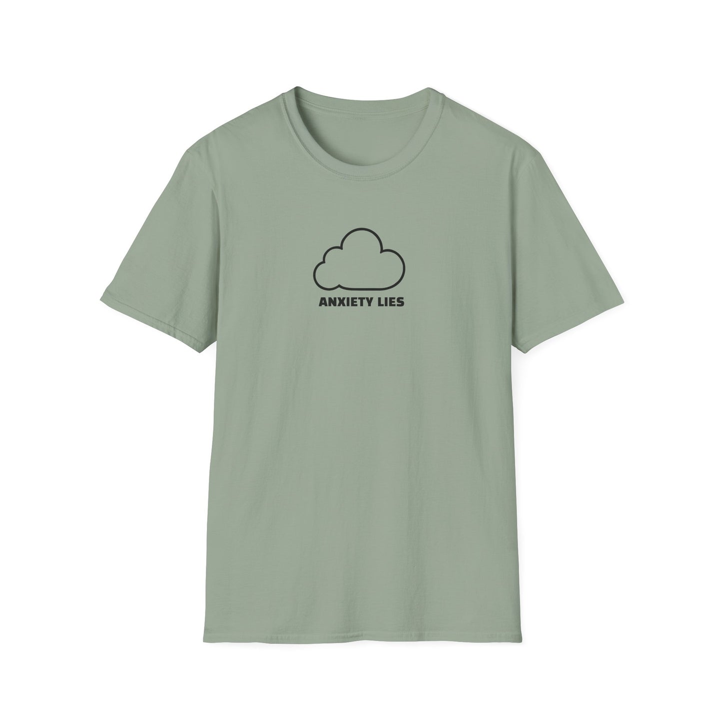 Cloud Design Unisex T-Shirt - Anxiety Lies